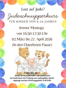 Mehr über den Artikel erfahren Judo-Schnupperkurs für Kinder 6-10 Jahre